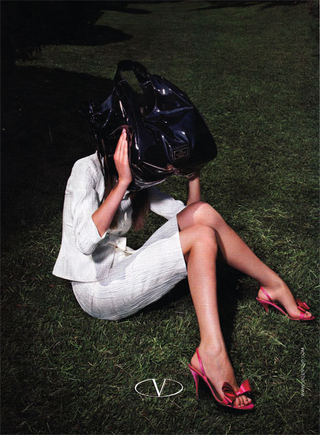 Illustration for article titled Valentino In Vogue: Models With Ennui Playing Invisible Croquet